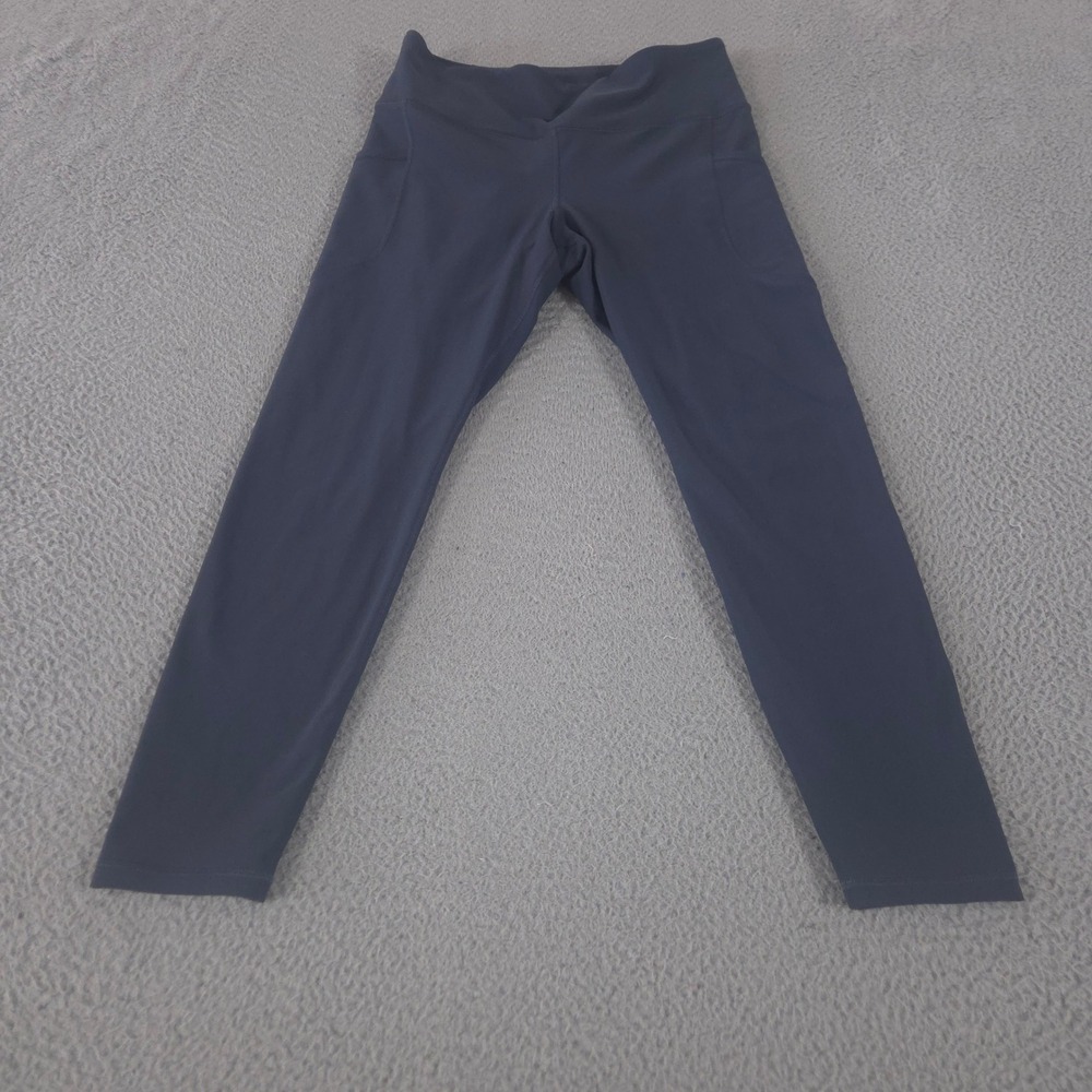 Old Navy Leggings Womens L Navy Powersoft High Rise Side Pocket Go-Dry Athletic